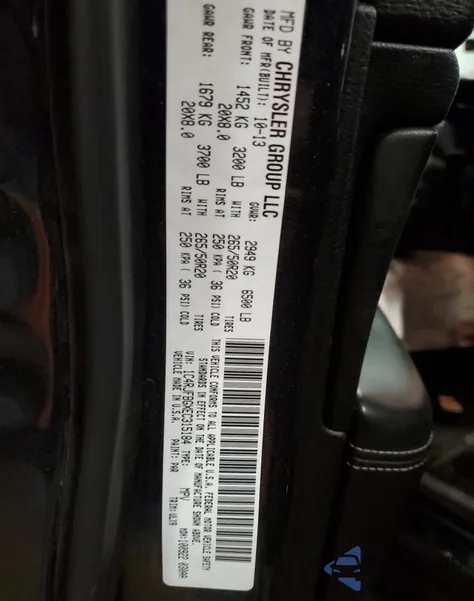 2014 Jeep Grand Cherokee Limited из США, поврежденный, VIN 1C4RJFBGXEC315184